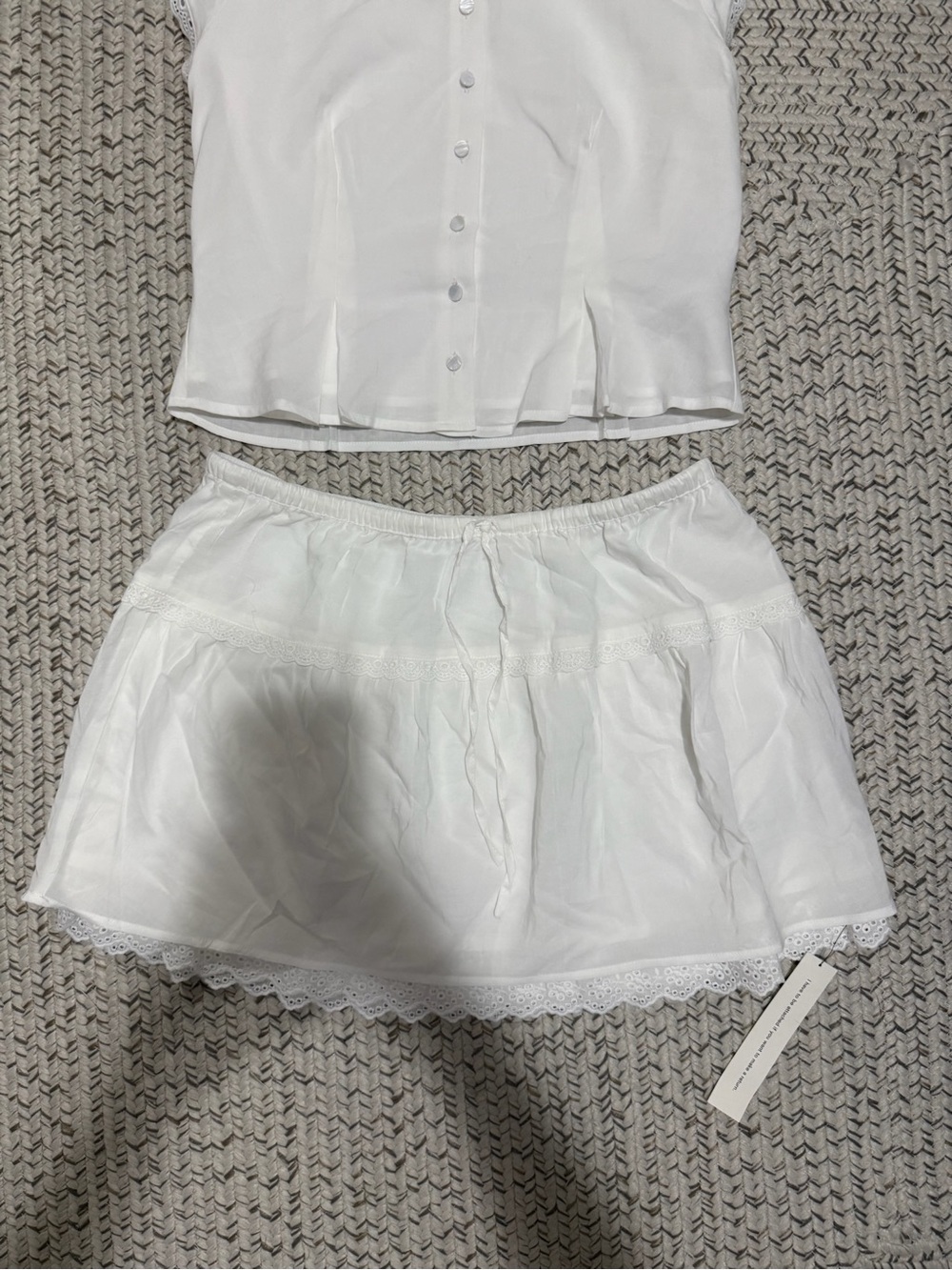NWT Reformation Valetta Two Piece Set in White. MSRP $278. - Picture 8 of 12